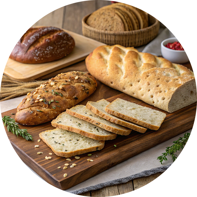 Хлеб, хлебцы, лаваш