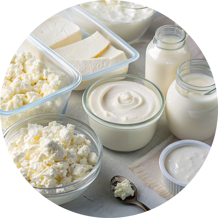 Творог, йогурты
